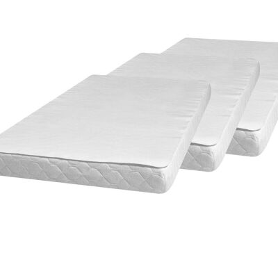 Molleton bed insert 40x50 cm 3 pack - white