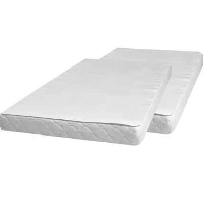 Inserto letto Molleton 70x140 cm 2 pezzi -bianco
