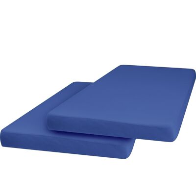 Jersey sheets 70x140 cm 2 pack - blue