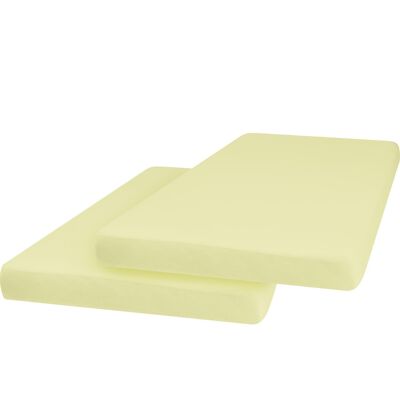 Jersey sheets 70x140 cm 2 pack - yellow