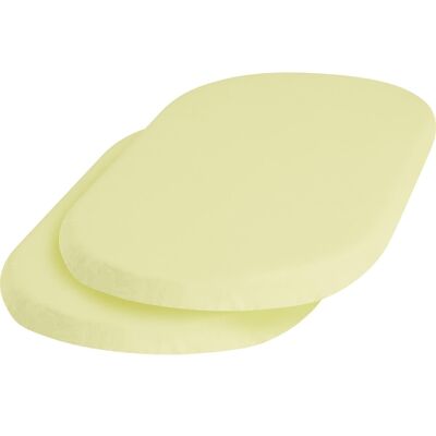 Jersey fitted sheets 40x70 cm 2 pack - yellow