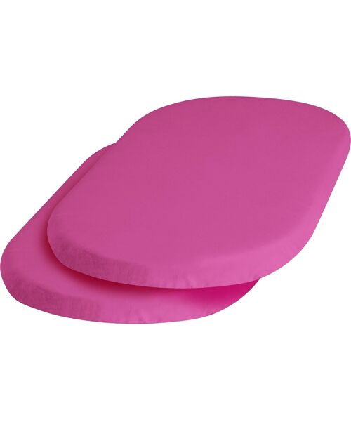 Jersey-Spannbettlaken 40x70 cm 2er Pack -pink