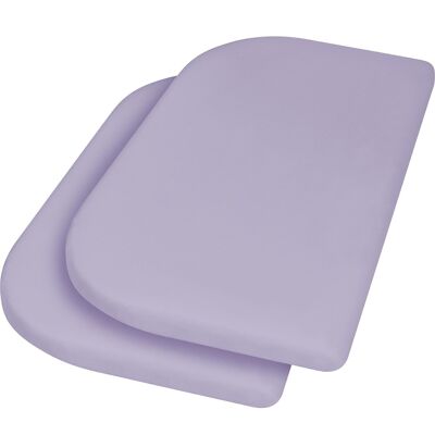 Jersey fitted sheets 81x42+10 cm 2 pack - lilac