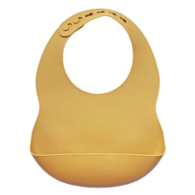 Bavoir silicone ocre