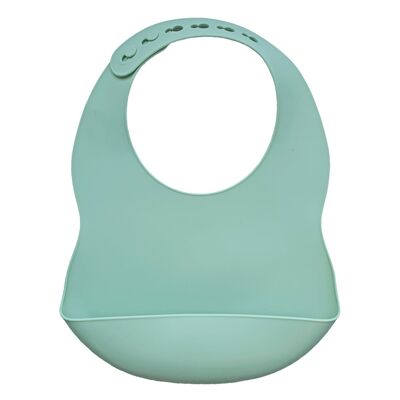 Bib silicone cameo green