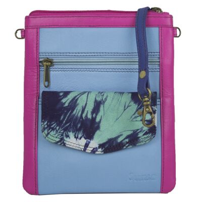 Bolso pequeño de piel de colores Sunsa Creation. Bolso bandolera fabricado en piel sobrante modelo "Chi Chi"