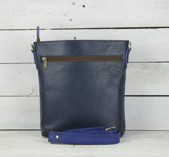 Sunsa Creation, sac en cuir coloré pour femme. sac à bandoulière en cuir. Sac bandoulière modèle "Easy Bag" 3