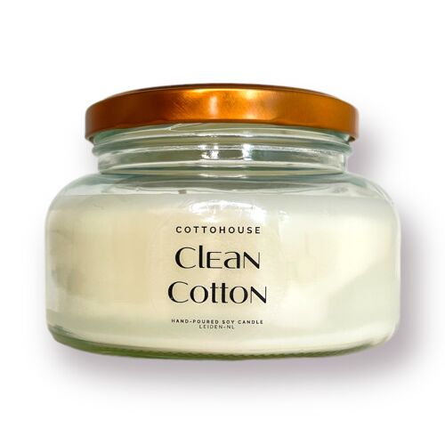 Scented candle Clean Cotton | 3wick | 250gr