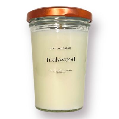 Teakwood scented candle 125gr