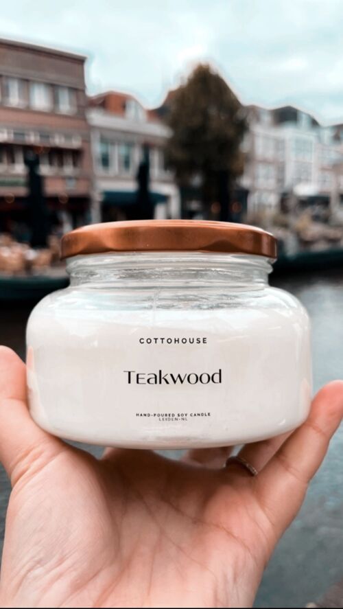 Scented candle Teakwood | 3 wick | 250gr