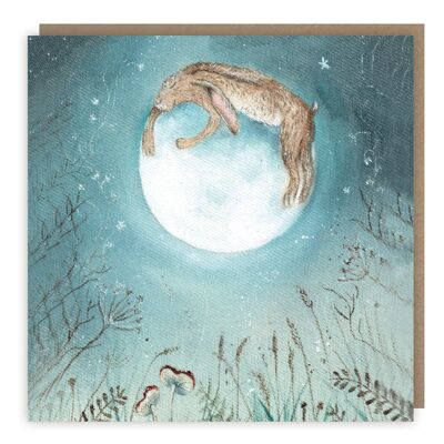 Hugging The Moon Greeting Card