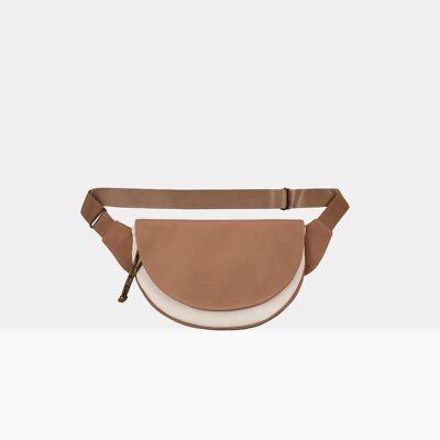 Fanny pack with flap Anna Taupe