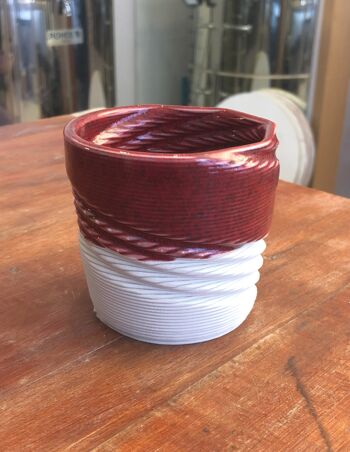 Tasse Twister L (blanc, rouge) 2