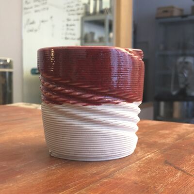 Cup Twister L (white, red)