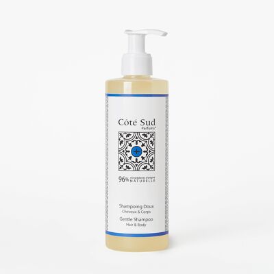 Côté Sud Parfums – Sanftes Shampoo für Haar und Körper 300 ml, Duft „Green Orange Neroli“.
