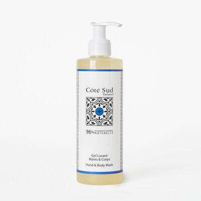 Côté Sud Parfums - Hand and body wash gel 300ml, “Green Orange Neroli” fragrance