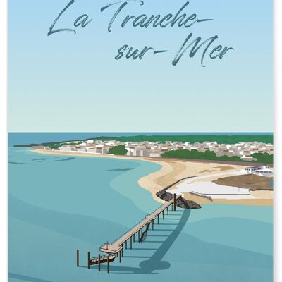 Illustrationsplakat von La Tranche-sur-Mer