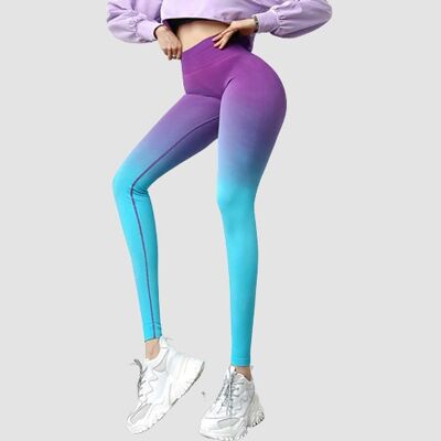 Legging violet froissé