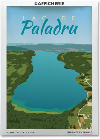 Affiche illustration du Lac de Paladru 2