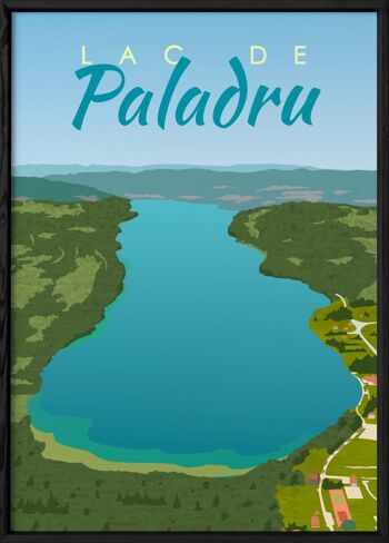 Affiche illustration du Lac de Paladru 3