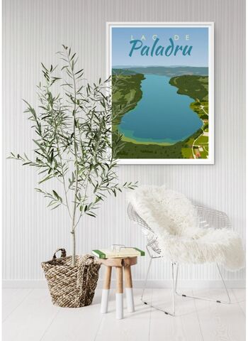 Affiche illustration du Lac de Paladru 4