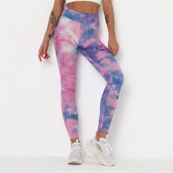 Legging sans coutures tie-dye 2