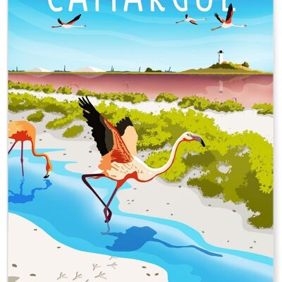 Illustrationsposter der Camargue