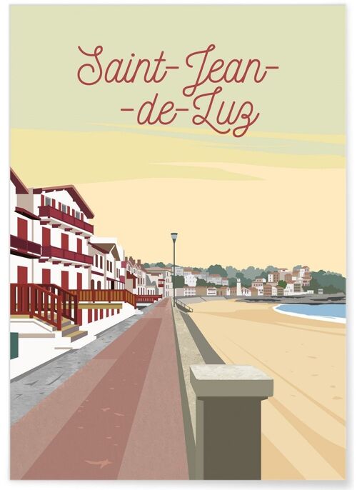 Affiche illustration de Saint-Jean-de-Luz - 2