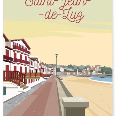 Affiche illustration de Saint-Jean-de-Luz - 2