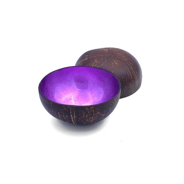 Ciotola di cocco metallizzato lavanda