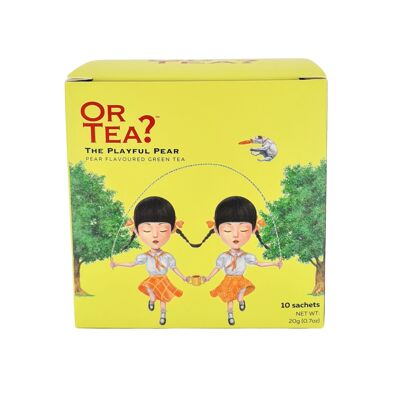 La Pera Juguetona - Té verde con pera - Caja de 10 bolsitas