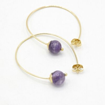 MANGO earrings (amethyst)- Sita Nevado