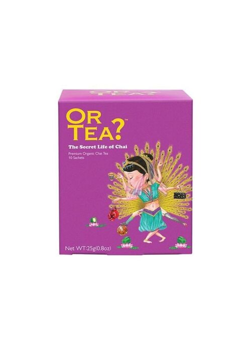 The Secret Life of Chai- organic black tea with spices - 10-sachet box