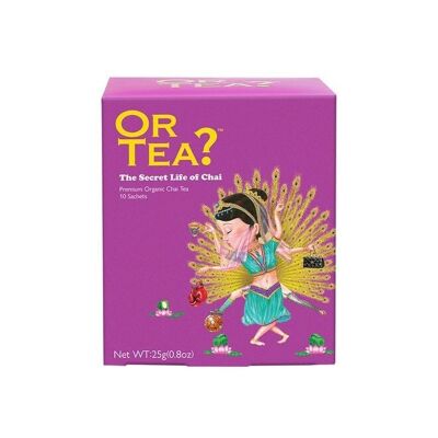 The Secret Life of Chai- organic black tea with spices - 10-sachet box