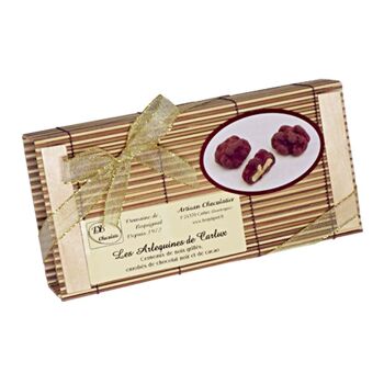 Arlequines - Chocolats aux Noix - Boite cadeau bambou de 250 g 2