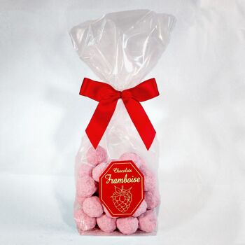 Chocolats à la FRAMBOISE - Sachet 150 g 1