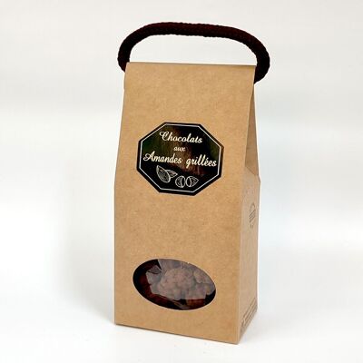 Chocolate ALMONDS - Kraft box 100 g