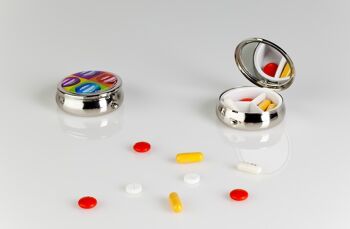 "Best of" boites à pilules avec miroir - Pack de 24 (12 décors par 2) 2