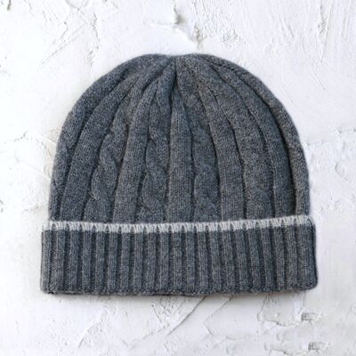 Beanie Octave Merino Cashmere Anthrazit