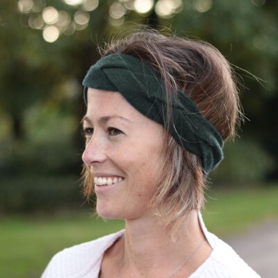 Headband Noé Pur cachemire Vert Impérial