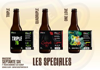 Bière forte Quadruple typée Belges - 33cl 1