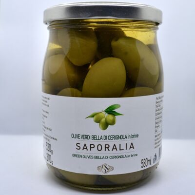 Aceitunas Verdes Bella di Cerignola en salmuera