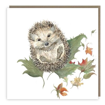 Mr Prickles Hedgehog Greeting Card