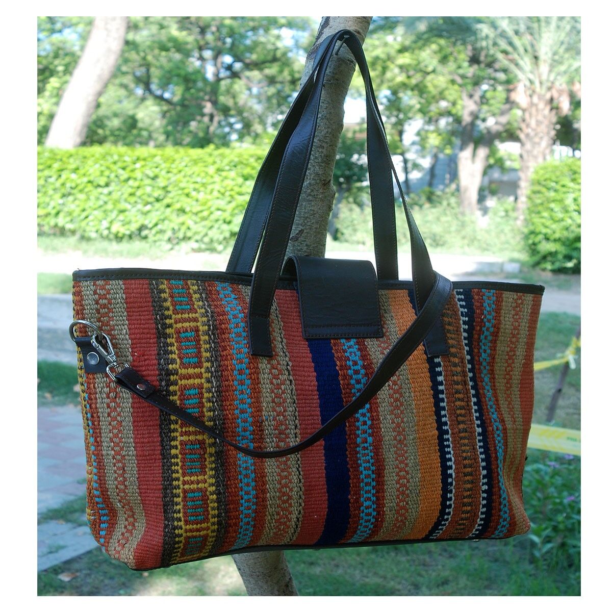 Borsa Kilim in pelle Willow Grove