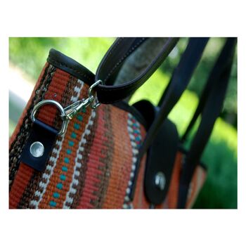 Sac Willow Grove en cuir Kilim 5