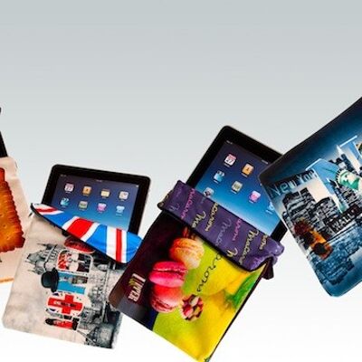 "Best of" Mix ipad/tablet cases (large/mini) - Pack of 50 (25/size and assorted designs)