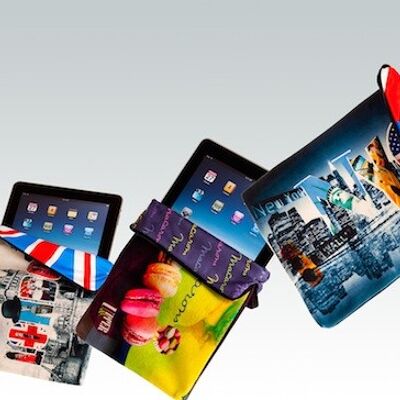 "Best of" Mix iPad/Tablet-Hüllen (groß/mini) – Packung mit 50 Stück (25/Größe und verschiedene Designs)