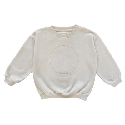 Sandy beige creative sweatshirt