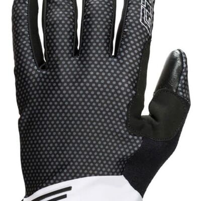 EASSUN Xtra Gel II Long Cycling Gloves, Breathable, Washable and Durable, White and Black, XL