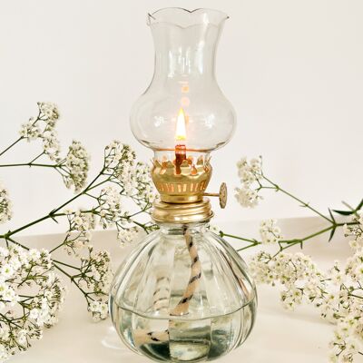 Lampe à pétrole ROSE, 19 cm, style vintage